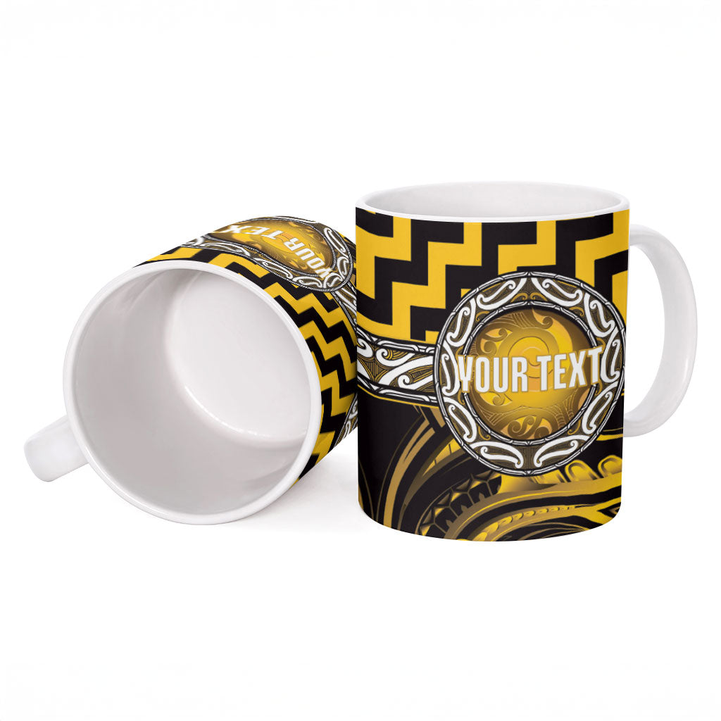 Aotearoa Ngati Porou Personalised Ceramic Mug Maori Iwi Poutama Puhoro Tattoo