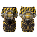 Aotearoa Ngati Porou Personalised Couples Matching Off Shoulder Short Dress and Hawaiian Shirt Maori Iwi Poutama Puhoro Tattoo