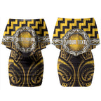 Aotearoa Ngati Porou Personalised Couples Matching Off Shoulder Short Dress and Long Sleeve Button Shirt Maori Iwi Poutama Puhoro Tattoo