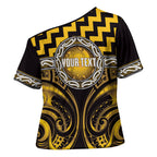 Aotearoa Ngati Porou Personalised Cross Shoulder Shirt Maori Iwi Poutama Puhoro Tattoo