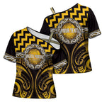Aotearoa Ngati Porou Personalised Cross Shoulder Shirt Maori Iwi Poutama Puhoro Tattoo