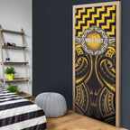 Aotearoa Ngati Porou Personalised Door Cover Maori Iwi Poutama Puhoro Tattoo