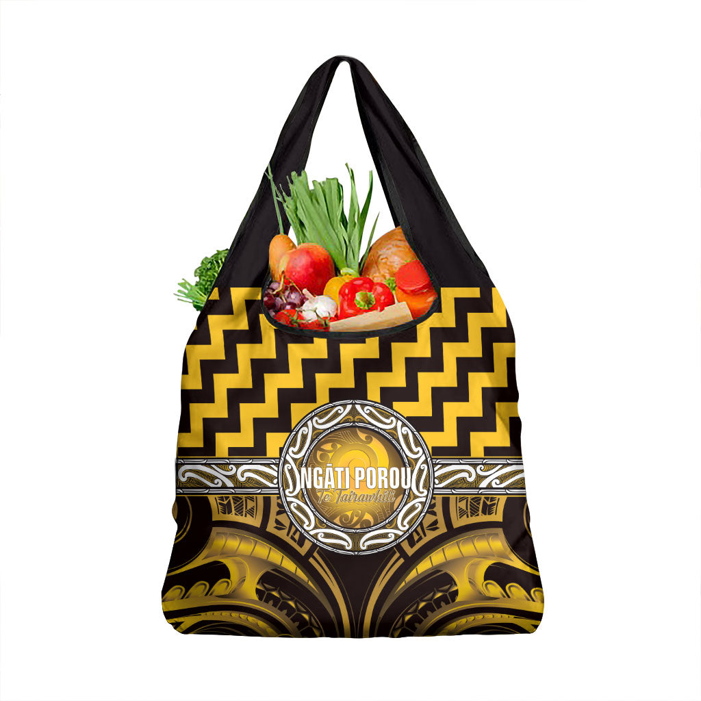 Aotearoa Ngati Porou Grocery Bag Maori Iwi Poutama Puhoro Tattoo