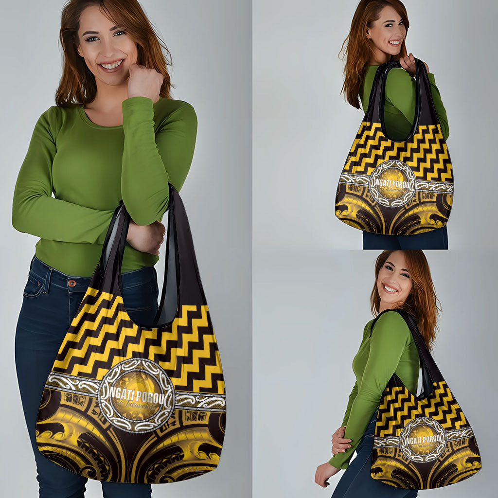 Aotearoa Ngati Porou Grocery Bag Maori Iwi Poutama Puhoro Tattoo