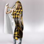 Aotearoa Ngati Porou Hooded Blanket Maori Iwi Poutama Puhoro Tattoo