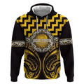 Aotearoa Ngati Porou Personalised Hoodie Maori Iwi Poutama Puhoro Tattoo