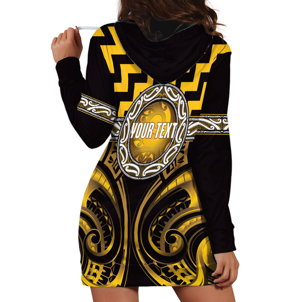 Aotearoa Ngati Porou Personalised Hoodie Dress Maori Iwi Poutama Puhoro Tattoo
