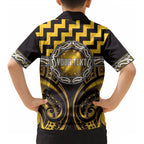 Aotearoa Ngati Porou Personalised Kid Hawaiian Shirt Maori Iwi Poutama Puhoro Tattoo