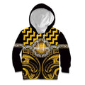 Aotearoa Ngati Porou Personalised Kid Hoodie Maori Iwi Poutama Puhoro Tattoo