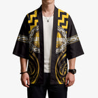 Aotearoa Ngati Porou Personalised Kimono Maori Iwi Poutama Puhoro Tattoo