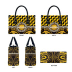Aotearoa Ngati Porou Leather Bag Maori Iwi Poutama Puhoro Tattoo