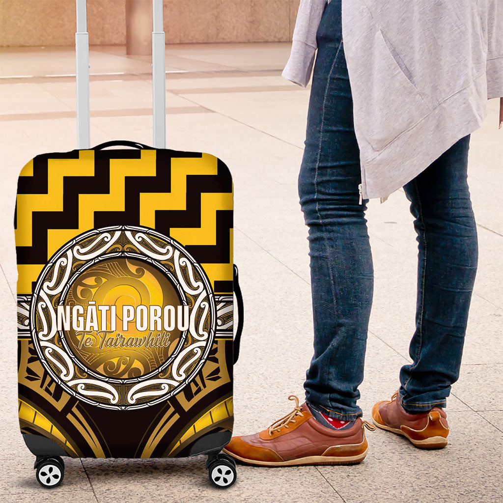 Aotearoa Ngati Porou Luggage Cover Maori Iwi Poutama Puhoro Tattoo