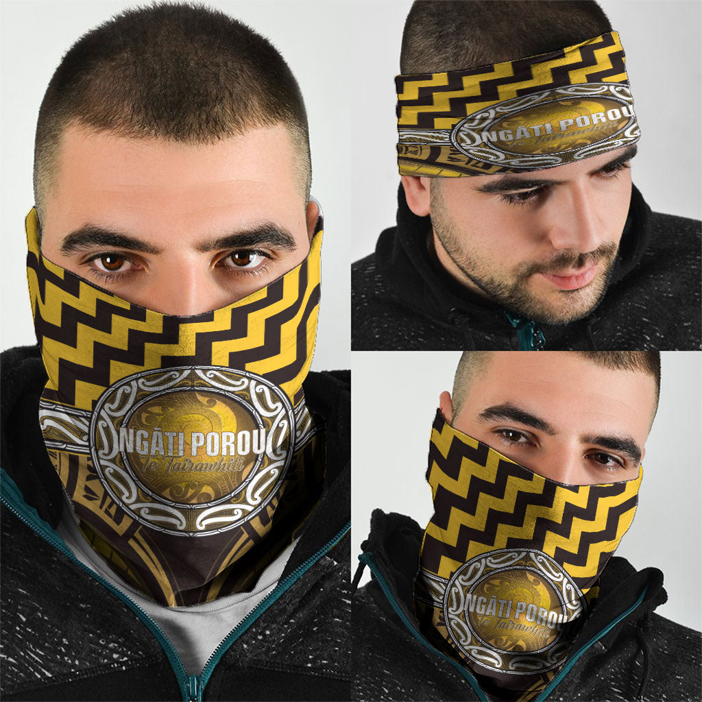 Aotearoa Ngati Porou Neck Gaiter Maori Iwi Poutama Puhoro Tattoo