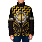 Aotearoa Ngati Porou Personalised Padded Jacket Maori Iwi Poutama Puhoro Tattoo