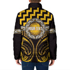 Aotearoa Ngati Porou Personalised Padded Jacket Maori Iwi Poutama Puhoro Tattoo