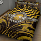 Aotearoa Ngati Porou Quilt Bed Set Maori Iwi Poutama Puhoro Tattoo
