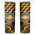 Aotearoa Ngati Porou Personalised Skinny Tumbler Maori Iwi Poutama Puhoro Tattoo