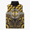 Aotearoa Ngati Porou Personalised Sleeveless Puffer Jacket Maori Iwi Poutama Puhoro Tattoo