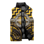 Aotearoa Ngati Porou Personalised Sleeveless Puffer Jacket Maori Iwi Poutama Puhoro Tattoo