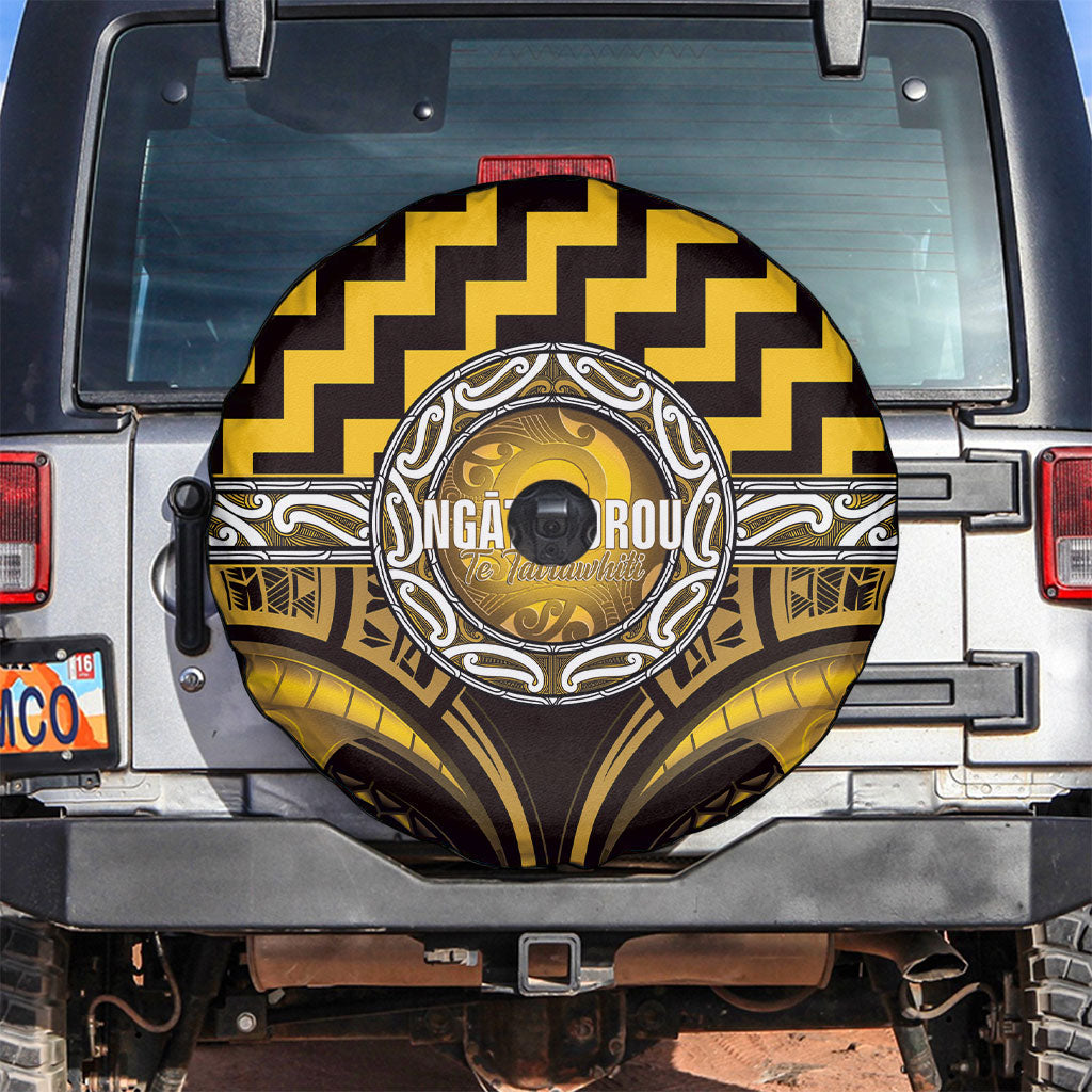 Aotearoa Ngati Porou Spare Tire Cover Maori Iwi Poutama Puhoro Tattoo