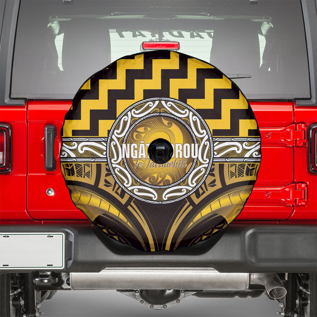 Aotearoa Ngati Porou Spare Tire Cover Maori Iwi Poutama Puhoro Tattoo