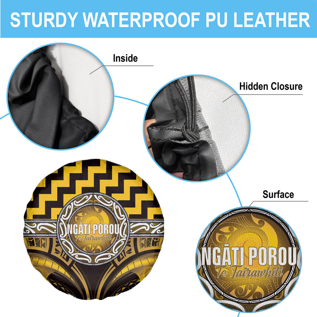 Aotearoa Ngati Porou Spare Tire Cover Maori Iwi Poutama Puhoro Tattoo