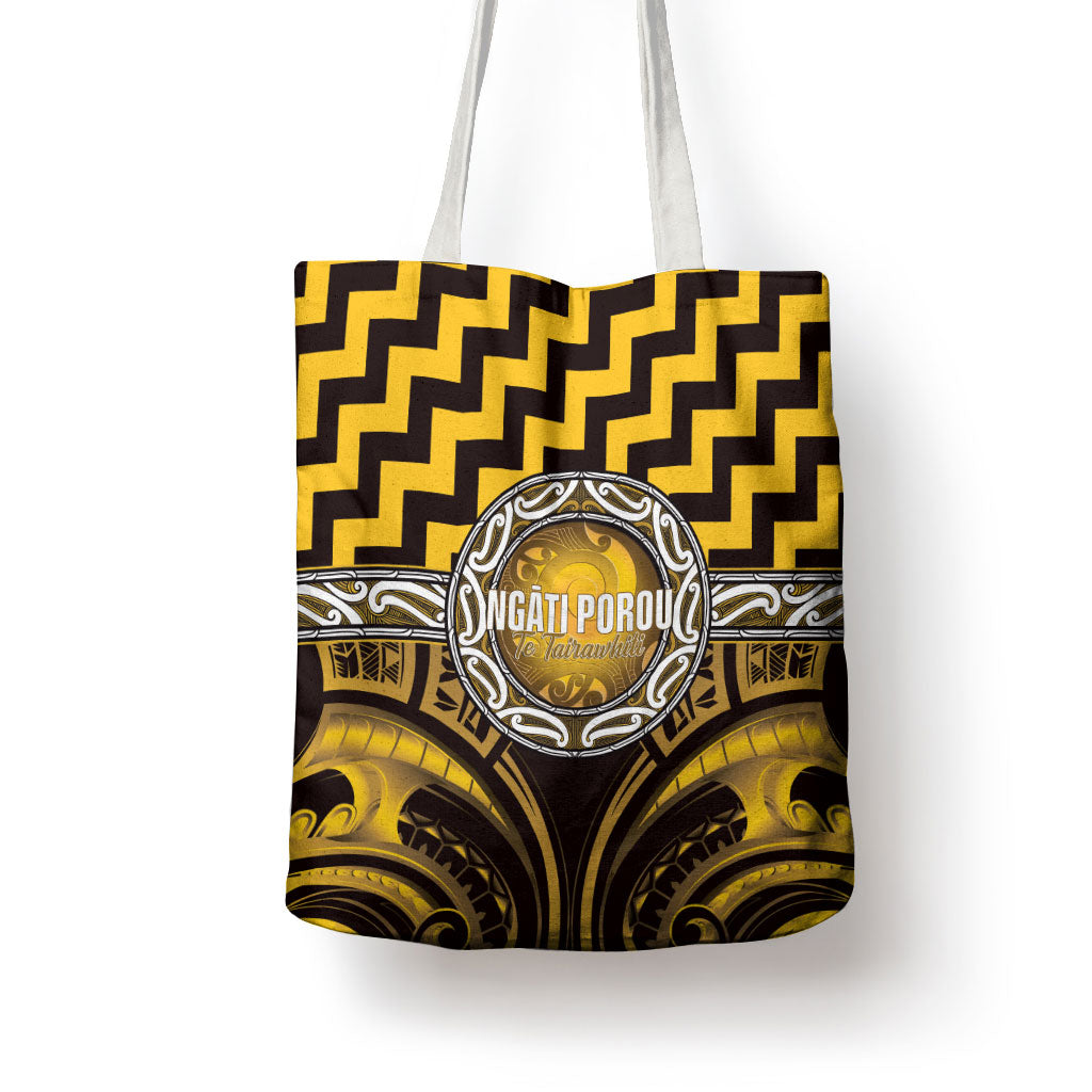 Aotearoa Ngati Porou Tote Bag Maori Iwi Poutama Puhoro Tattoo