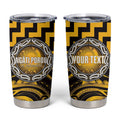 Aotearoa Ngati Porou Personalised Tumbler Cup Maori Iwi Poutama Puhoro Tattoo