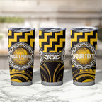 Aotearoa Ngati Porou Personalised Tumbler Cup Maori Iwi Poutama Puhoro Tattoo