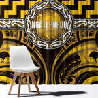 Aotearoa Ngati Porou Window Curtain Maori Iwi Poutama Puhoro Tattoo