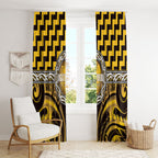 Aotearoa Ngati Porou Window Curtain Maori Iwi Poutama Puhoro Tattoo