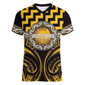 Aotearoa Ngati Porou Personalised Women V-Neck T-Shirt Maori Iwi Poutama Puhoro Tattoo