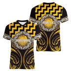 Aotearoa Ngati Porou Personalised Women V-Neck T-Shirt Maori Iwi Poutama Puhoro Tattoo
