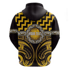 Aotearoa Ngati Porou Personalised Zip Hoodie Maori Iwi Poutama Puhoro Tattoo