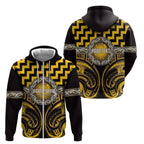 Aotearoa Ngati Porou Personalised Zip Hoodie Maori Iwi Poutama Puhoro Tattoo
