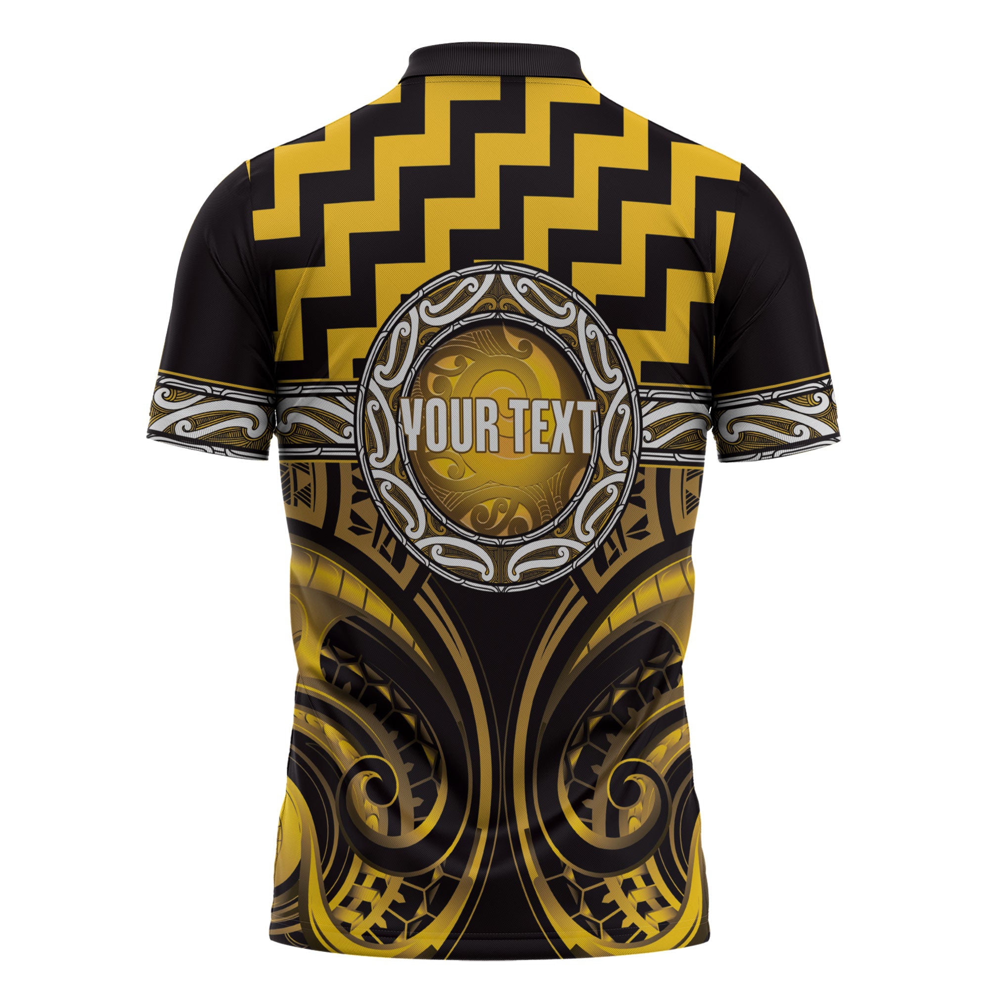 Aotearoa Ngati Porou Personalised Zipper Polo Shirt Maori Iwi Poutama Puhoro Tattoo