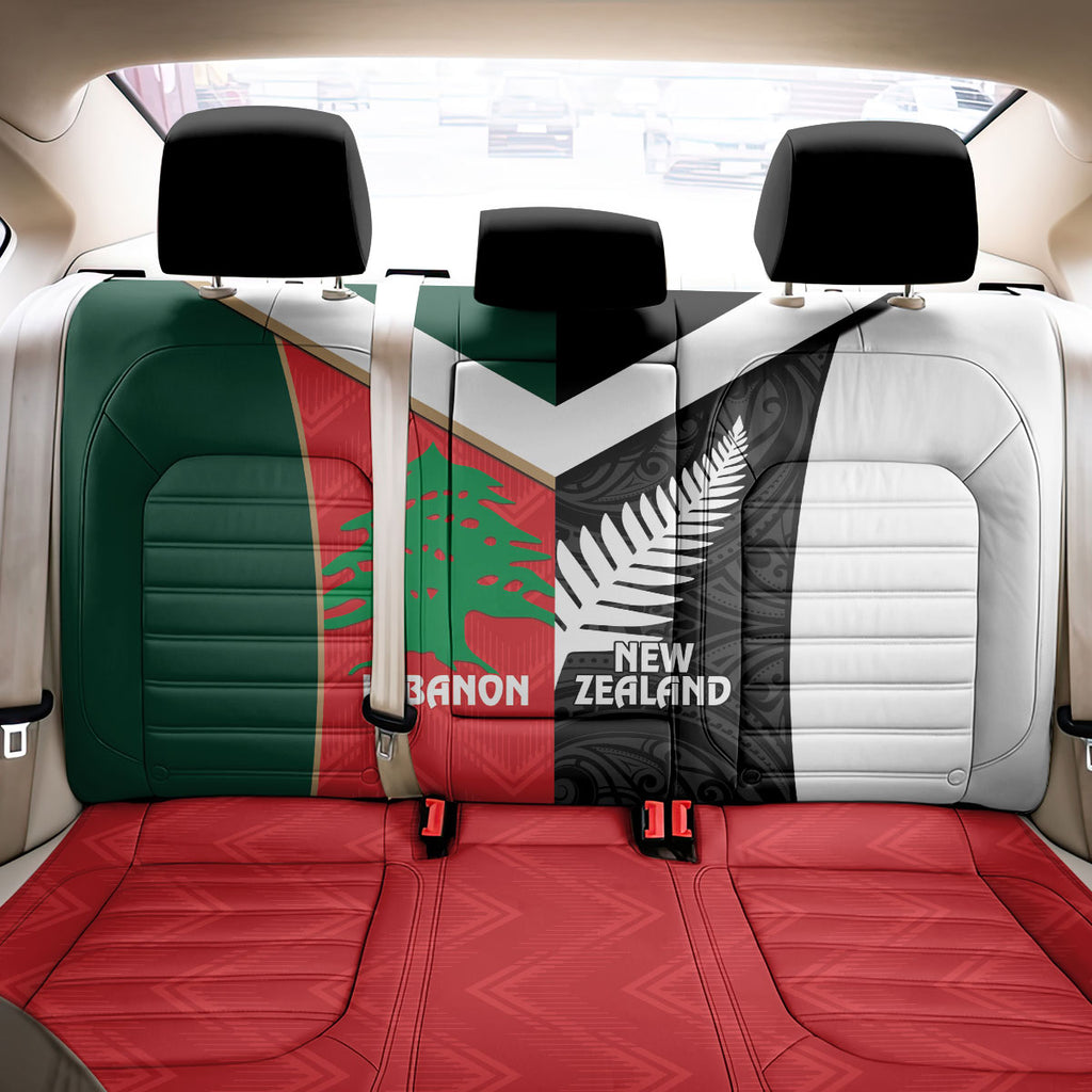 Rugby New Zealand and Lebanon Back Car Seat Cover All Black Cedars Together