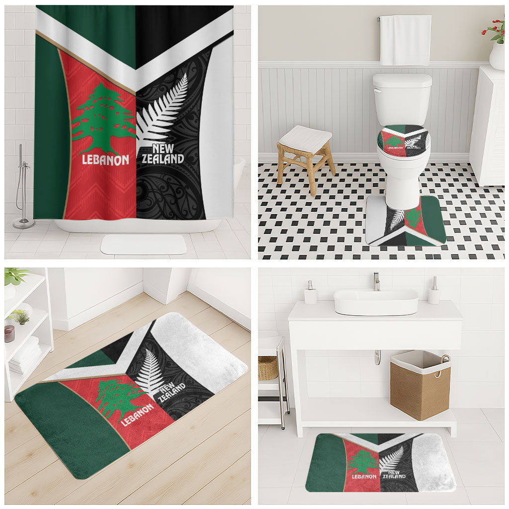 Rugby New Zealand and Lebanon Bathroom Set All Black Cedars Together