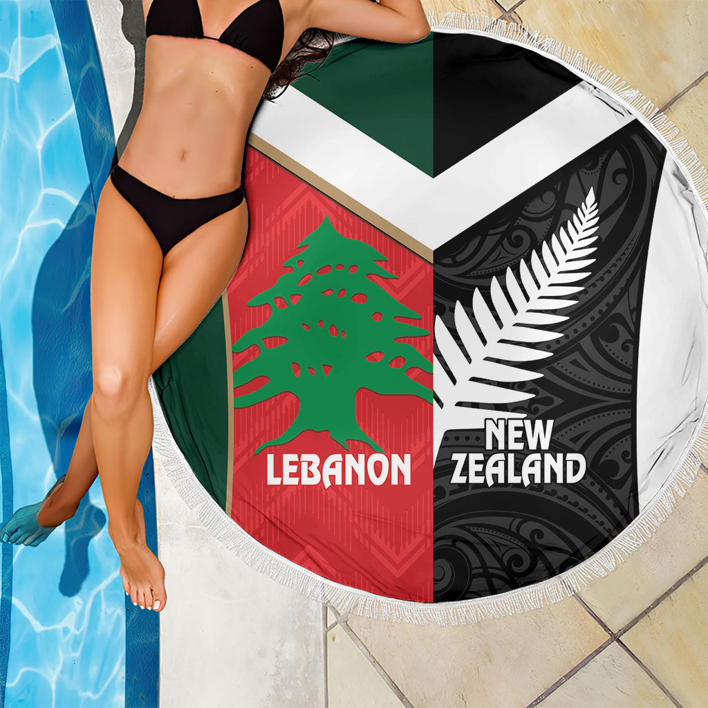 Rugby New Zealand and Lebanon Beach Blanket All Black Cedars Together