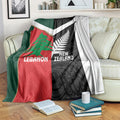 Rugby New Zealand and Lebanon Blanket All Black Cedars Together
