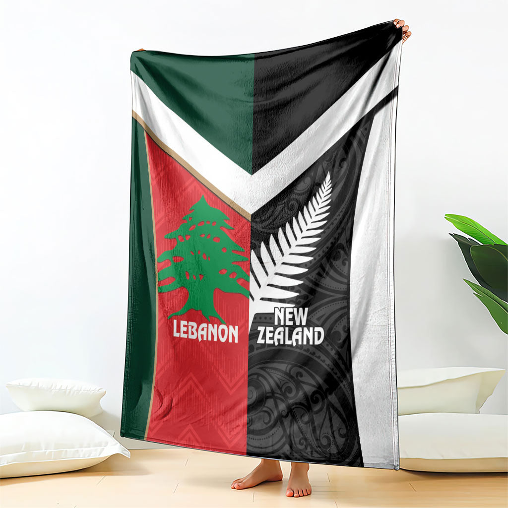 Rugby New Zealand and Lebanon Blanket All Black Cedars Together