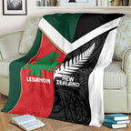 Rugby New Zealand and Lebanon Blanket All Black Cedars Together