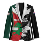 Custom Rugby New Zealand and Lebanon Blazer All Black Cedars Together