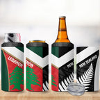 Rugby New Zealand and Lebanon 4 in 1 Can Cooler Tumbler All Black Cedars Together