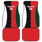 Custom Rugby New Zealand and Lebanon Car Mats All Black Cedars Together