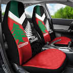 Rugby New Zealand and Lebanon Car Seat Cover All Black Cedars Together