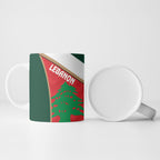 Rugby New Zealand and Lebanon Ceramic Mug All Black Cedars Together