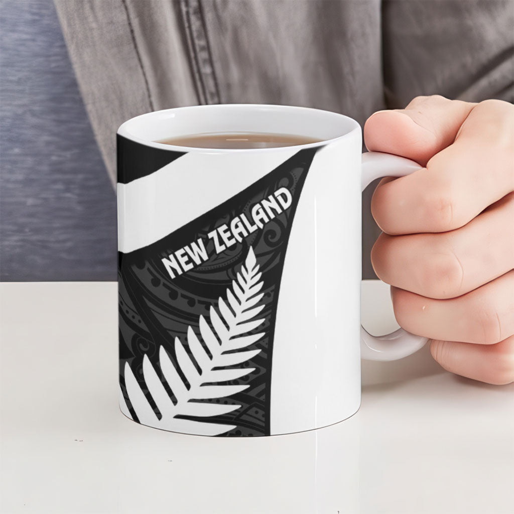 Rugby New Zealand and Lebanon Ceramic Mug All Black Cedars Together