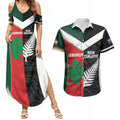 Custom Rugby New Zealand and Lebanon Couples Matching Summer Maxi Dress and Hawaiian Shirt All Black Cedars Together