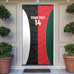 Custom Rugby New Zealand and Lebanon Door Cover All Black Cedars Together